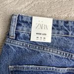 ZARA Women's NEW Size 14 High Rise Full Length Wide Leg Jeans Photo 6