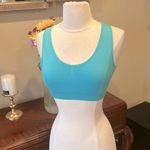 Seamless Turquoise Sports Bra Blue Size M Photo 2