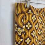 Cider  Size 32 Patterned Knit Fabric Pants Wide Leg Groovy 79s Floral Print Photo 8