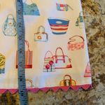 Skirtin Around Womens White Purse Print Pencil Straight Skirt Sz 6 Photo 7