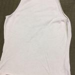 Ann Taylor  White with Black Floral Design Tank Top Small Photo 2