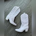 Jeffrey Campbell Dagget White Cowgirl Boots 9 Photo 6