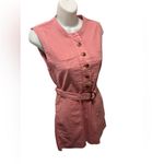 Faherty  Women's Pink Avalon Dress Sz XXS Belted Sleeveless Pockets Stretch Photo 4