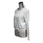 Vtg Y2K Madden NYC Women’s White Cotton Crochet Cardigan Size L Button Front Size L Photo 2