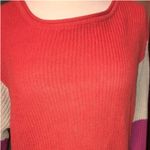 Mine…Colorblock Crewneck Sweater Orange Photo 3