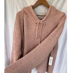 ANOTHER LOVE Textured EDEN Hoodie Sweater XL Chunky Thick Coquette Bow Dainty Pink Photo 7