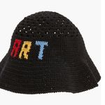 Vanessa Arizaga Art Crochet Bucket Hat, Black New w/Tag SOLD OUT Photo 2