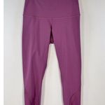 Lululemon  Women Leggings Purple Wunder Under Crop Scallop Pull On Stretch Size 6 Photo 4