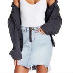 William Rast  Distressed Cutoff Denim Jean‎ Skirt with Zipper Size 26 Photo 1