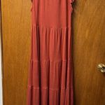 NEW FatFace Tie Neck Suki Jersey Short Sleeve Maxi Dress Mid Orange 8 NWT READ Photo 10