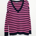 Gap  Striped Boyfriend Sweater Pink & Navy Size XS Photo 0