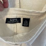 MPH Collection2 pc set. Cream Short Sleeve Shirt with Animal Print.Embroidered! Tan Size M Photo 4