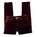 Sundance  Day & Night Burgundy Velveteen Jeans, Sz Petite 6 Photo 5