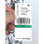 Karen Kane Handbag Purse Scarves Tie Front V Neck Blouse Top L Monochrome NWT Photo 7