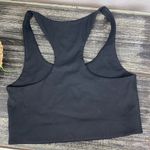 Girlfriend Collective  Black Cropped Racerback Sport Athletic Bra Top S Photo 2