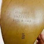 60s/70s Joseph Larose Mod Patchwork Oxfords, Suede/Tweed, Wooden Platform Heels Brown Size 5.5 Photo 10