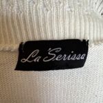 Crochet Knit Cardigan Top, Open Front, Short Sleeve, Cottagecore Style Size L Photo 4