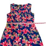 NWT ALYX Blue Red Pink Floral Sleeveless Sheath Mini Dress Hibiscus Flower New Size 4 Photo 5