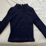 Marciano Blue  Long Sleeve Crop Top Photo 3