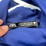 ZARA  Dark Blue Turtleneck Sleeveless Bodysuit Size Small EUC #7331 Photo 5