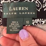 Ralph Lauren Lauren Elegant Black and White Paisley pencil Skirt Photo 3