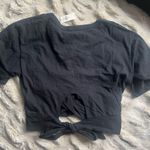 Aerie NWT wrapped Criss cross tie back t shirt top Photo 1