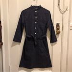APC Constance shirt dress pin stripes Blue Size 4 Photo 1