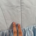 Anthropologie BHLDN US Small Jemma Scoop Neck Fit & Flare Mini Dress Powder Blue Photo 8