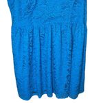 BB Dakota NWT  Sea Blue Kerry Double V-Neck Fit And Flare Lace Dress Plus Sz 22 Photo 5