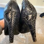 Ecco  | Black snake skin Heels size 9 us 41 uk sizing Photo 5