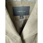 Apt. 9  Beige Metallic Suede Genuine Leather Blazer Photo 5
