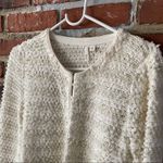 Women's Cream Cardigan sz S Frenchi Loop Knit Cardigan Sz S Photo 3