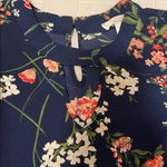 Urban Romantics Floral Blouse - Navy and Red Photo 3