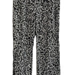 Olivaceous  Black & White Leaf Print Lightweight Lounge Pants Women Sz S Photo 0