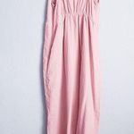 Anthropologie Stitchdrop Leyla Sugar Pink Cotton Gauze Ruffle Dress Photo 9