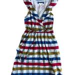 Anthropologie Maeve Cricket Club Plaid Gingham Collar Dress Size 6 Red Photo 0