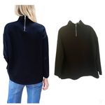 Emerson Fry Edie Ponte Mock neck long sleeve Black Knit Top Sz L Size L Photo 1