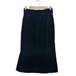 J.Crew NWT Black Velvet Pull-On Midi Skirt Women’s Size Small Party Career NEW Photo 3