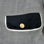 Escada Glen Plaid Wool Silk Skirt Suit Size EU 38 US 8 Black White Photo 6