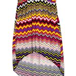 Jon & anna Asymmetrical High Low Chevron Pencil Dress S Boho Multicolor Unique Photo 3