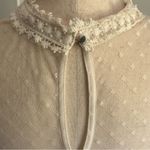 Blu Pepper  Floral Lace Trim Mini Dress (L) – Rayon Boho Flowy Romantic Staple Photo 3