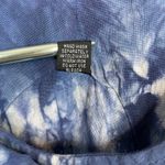 Tie Dye Drop Crotch Romper Jumpsuit Coveralls Overalls Jumper Cotton Womens L Blue Size L Photo 14