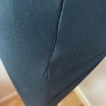 Cinq A Sept Black Ruched Bodycon Metallic Strap Plunge V Neck Cocktail Dress Sz0 Size 0 Photo 3