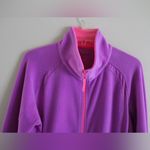 Xersion Activewear Purple Fleece Jacket Photo 2
