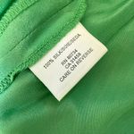 Vintage Y2K BCBG MaxAzria 100% Silk Handkerchief Hem Low Rise Midi Skirt $138 M Green Size M Photo 8