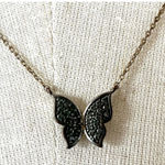 Rhinestone butterfly dainty pendant necklace Photo 0