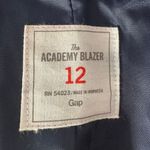Gap The Academy Blazer Women Size 12 Navy White Stripe Nautical Academia Career Photo 5