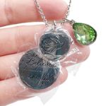 New Silver Tone Charm Pendant “She Believed She Could So She Did” Necklace Photo 6