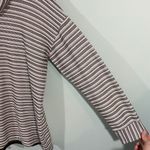 Talbots  Women's Dark Green Striped High Neck Long Sleeve Knit Top Size L Photo 5