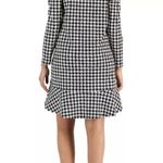 Anne Klein houndstooth flare hem long sleeves dress women’s Size XLarge Photo 4